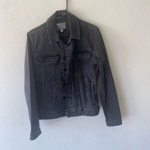 Asos Men black denim ash wash jean jacket